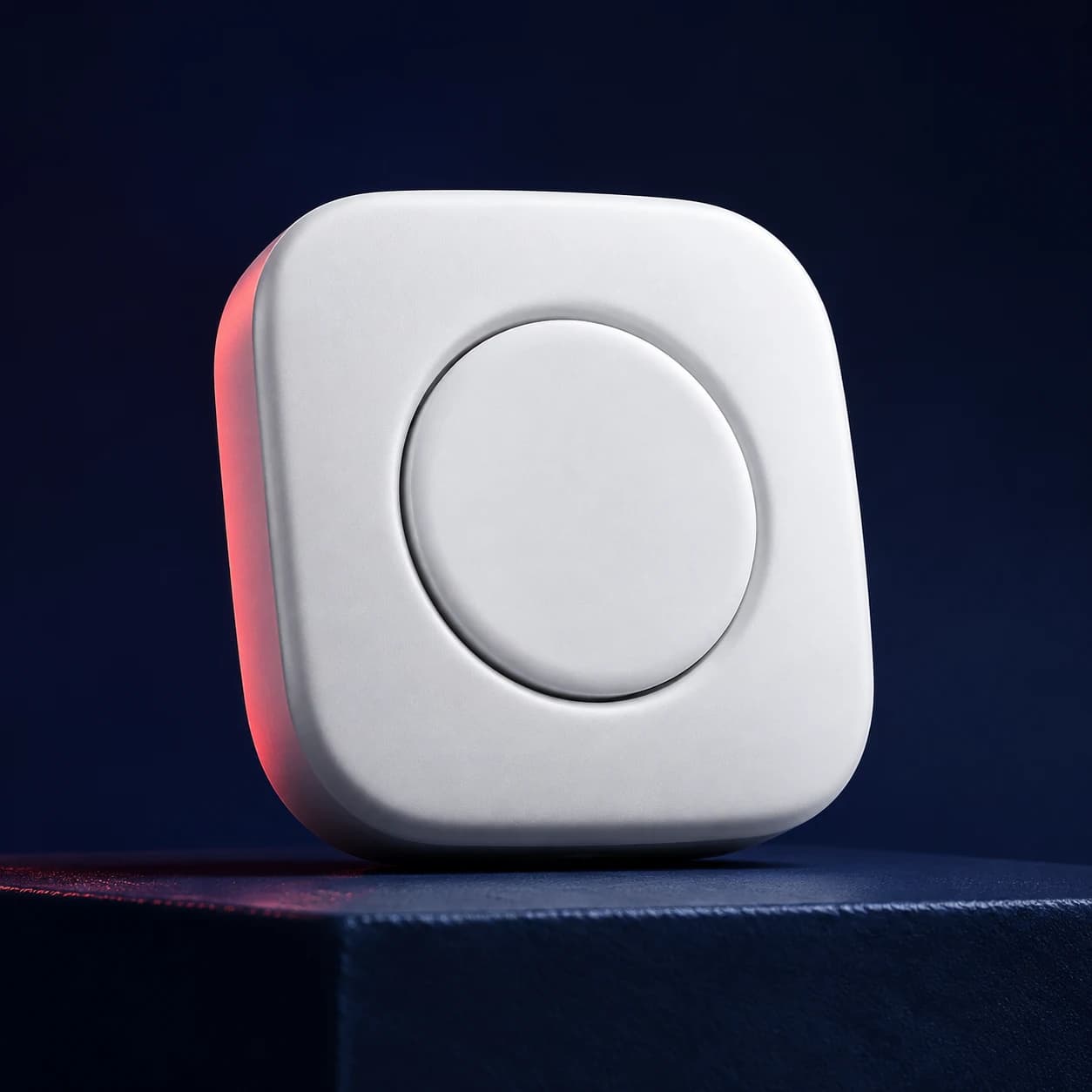 Illustration of a dedicated panic button for raising a security alert